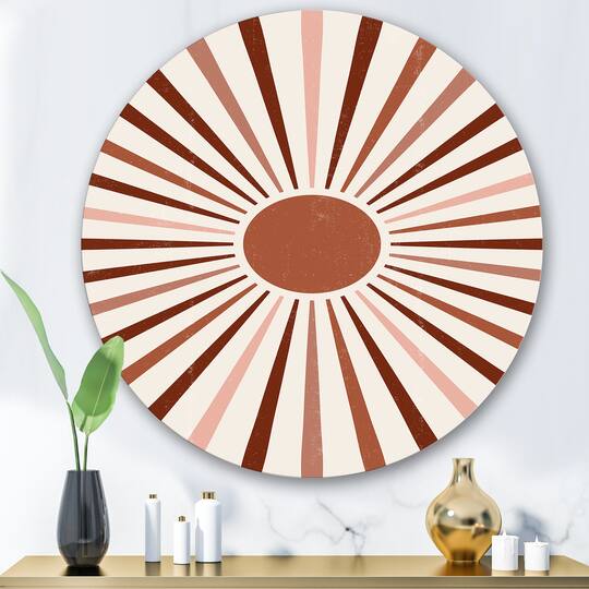 Designart - Geometric Radiant Sun